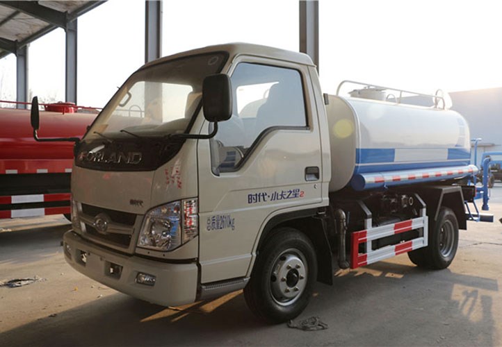 國六藍牌福田小卡之星3噸灑水車